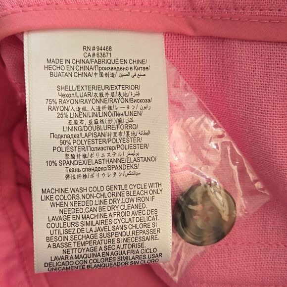 NWT BCBGeneration Pleated Shorts Pink - Picture 7 of 9